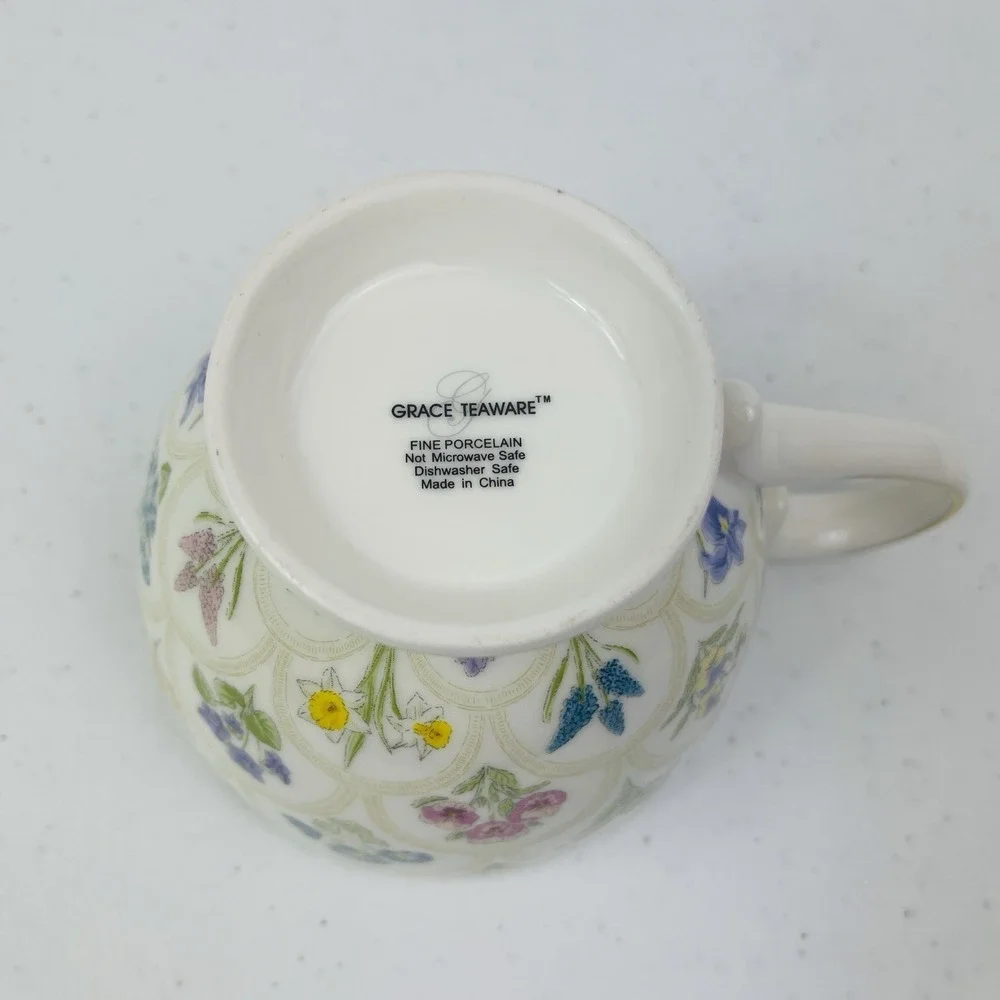 Grace Teaware Spring‎ Garden Fine Porcelain China Tea Cup Or Coffee Mug
